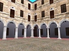 rRecreación virtual del claustro de los jesuítas. /SDC
