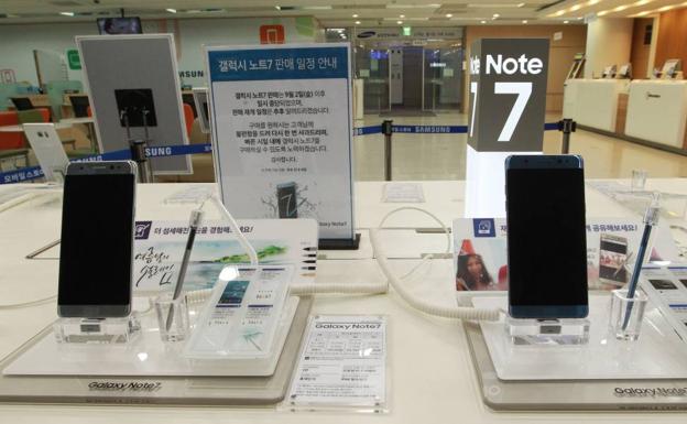 El polémico móvil Galaxy Note 7.