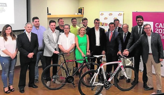 Presentación, ayer, de la décima etapa de La Vuelta en ElPozo.