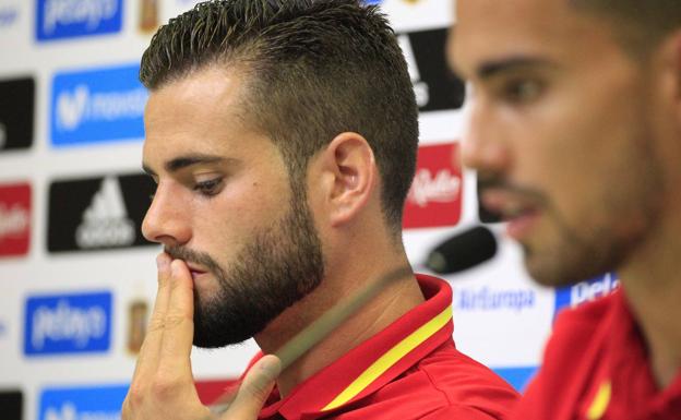 Nacho, durante su comparecencia ante los medios.