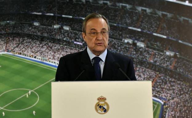 Florentino Pérez, presidente del Real Madrid.