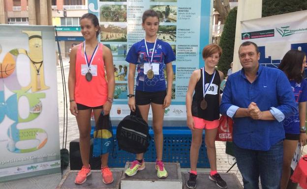 Ganadoras de una de las pruebas.