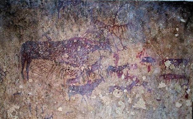 Representación de un toro prehistórico./M. A. R.