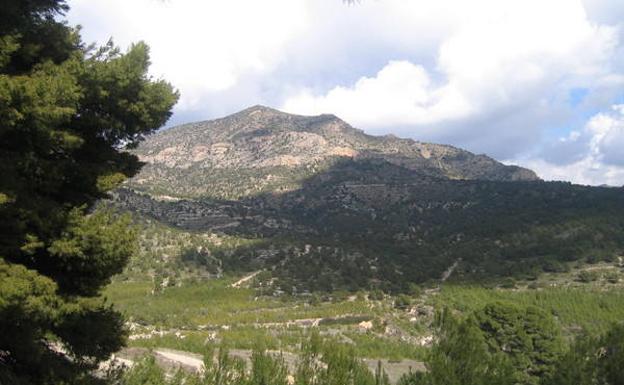 La Copa Veneno, cumbre del macizo de la Sierra de Pedro Ponce, desde el Cortijo del Madroño./