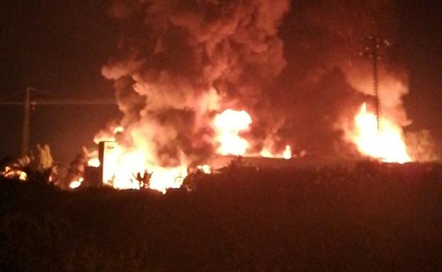 Imagen del incendio./Juan Pablo Manzano