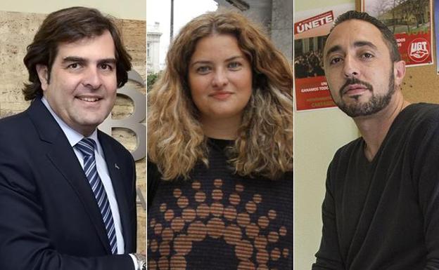 Pedro Pablo Hernández, Cristina Roca y Juan Jesús Moreno. /LV