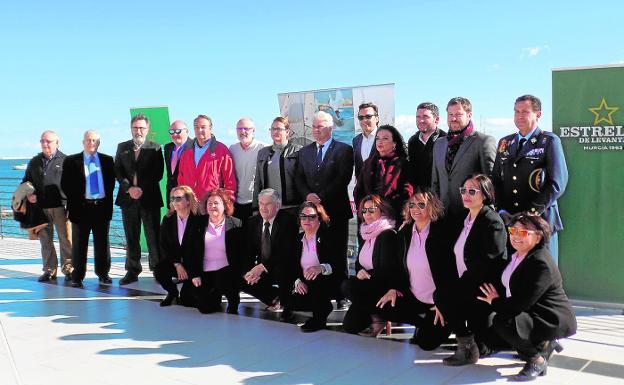 Asistentes a la presentación del Circuito de Cruceros Mar Menor, ayer en Santiago de la Ribera./P. P.