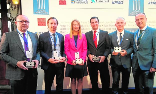 Los cinco directivos murcianos seleccionados entre los 100 mejores de España. /D.
