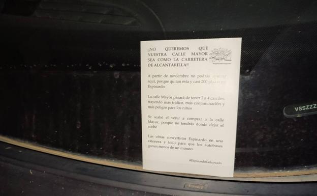 Vecinos de Espinardo denuncian que el carril bus convertirá la calle Mayor en «otra carretera de Alcantarilla»