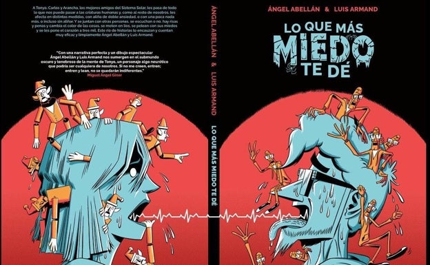 Portada y contraportada del cómic publicado con una ayuda del Gobierno de Aragón. 