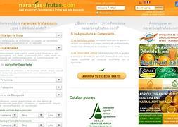 Captura de pantalla de la web de venta de cítricos./