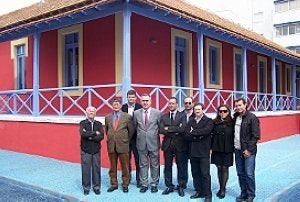 Juan Ramírez y Rafael González, delante del Huerto de Don Jorge. ::
LV/