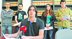 El presidente del Consejo de Estudiantes de la UMU, Ignacio García Soblechero, ayer. :: G. CARRIÓN / AGM/