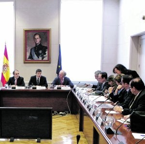 Reunión en la sede del Ministerio de Fomento. ::
CARM/