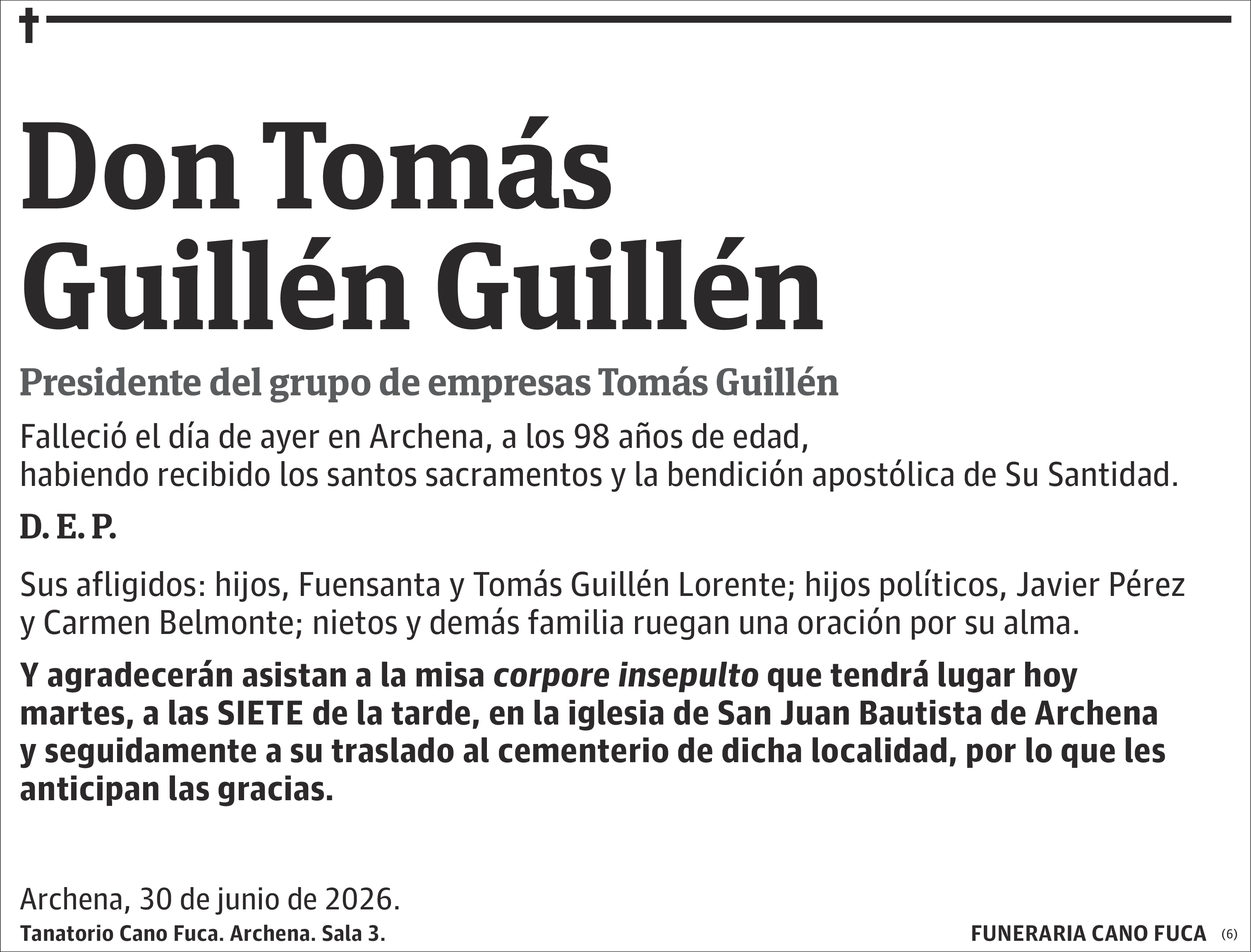 Tomás Guillén Guillén