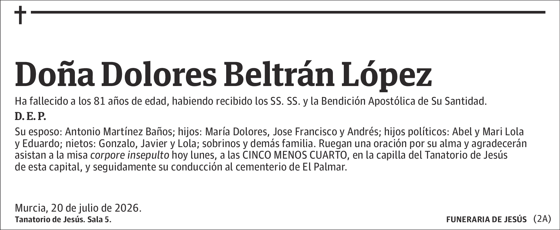 Dolores Beltrán López
