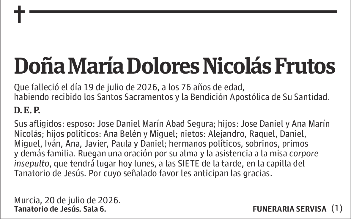 María Dolores Nicolás Frutos