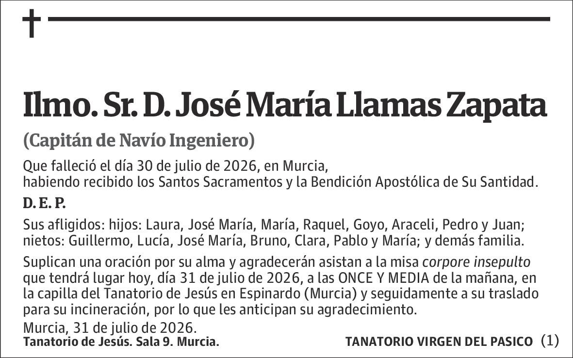 José María Llamas Zapata