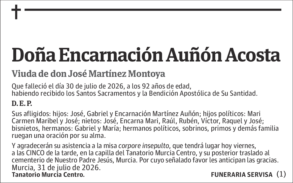 Encarnación Auñón Acosta