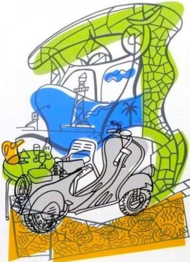 'Oda a Gaudí. Mi Vespa', de Javier Mariscal/