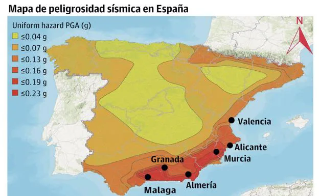 Murcia es la ciudad que más debe reforzar sus edificios para evitar el riesgo de colapso en terremotos