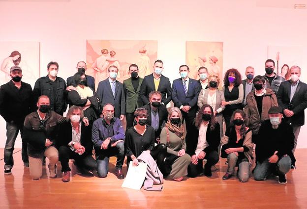 Inauguration of the exhibition dedicated to Amorós in the Almudí. 