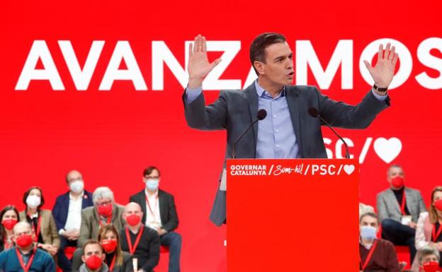 The President of the Government and leader of the PSOE Pedro Sánchez. 