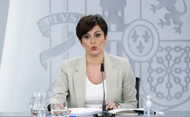 The Minister spokesperson for the Government, Isabel Rodríguez. 