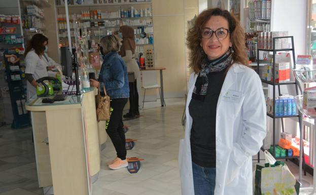 Mónica Lucas Elío, 55, is a pharmacist in Cieza.