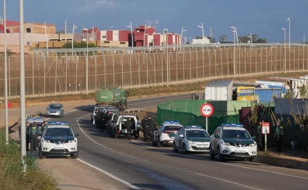 The security deployment that has frustrated the attempted irregular entry into Melilla.