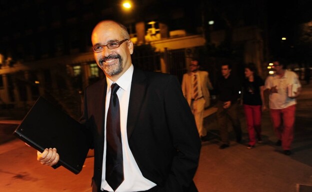 Joaquín Peñalver, former head of Planning of the Murcia Urban Planning Department, in an appearance before the judge in 2010. 
