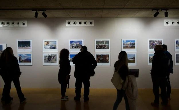Inauguration of the exhibition 'Photojournalism.  Region of Murcia-2021', yesterday at the General Archive of the Region of Murcia. 