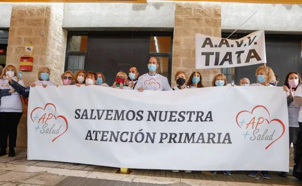 Protest of Primary Care doctors in Lorca, in an image from last November.  / 