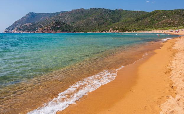 A beach in Sardinia. 