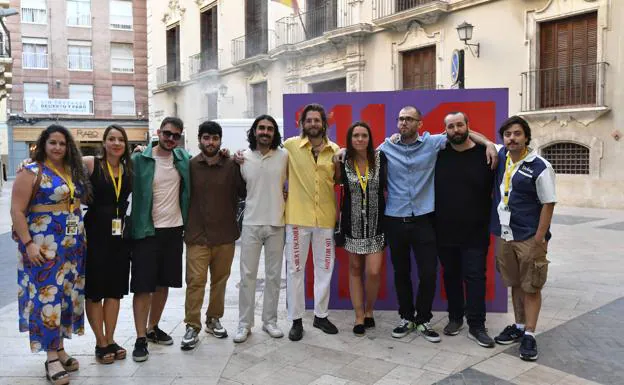 Attendees at the Murcia International Film Festival (IBAFF), this Saturday.