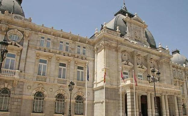 Facade of the City Hall of Cartagena.