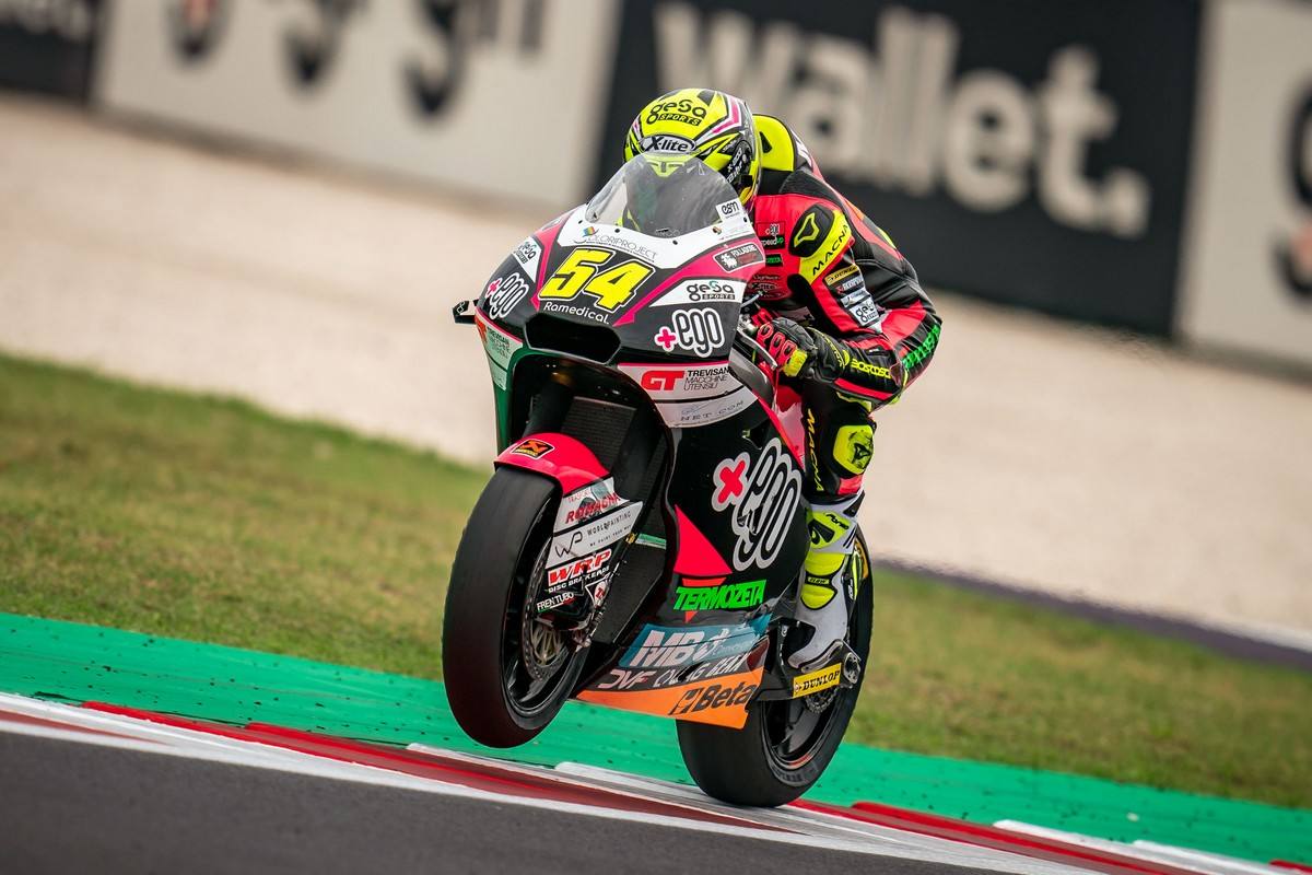 Fermín Aldeguer, during the qualifying session this Saturday in Misano.