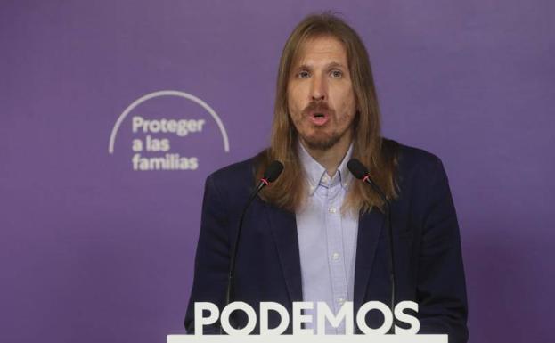The co-spokesman of Podemos, Pablo Fernández.