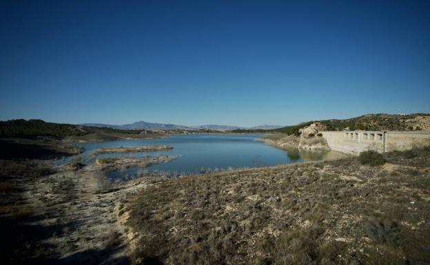 Status of the Santomera reservoir, on February 7.