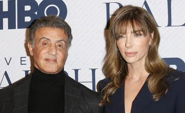 Sylvester Stallone and Jennifer Flavin last summer at a promotional event.