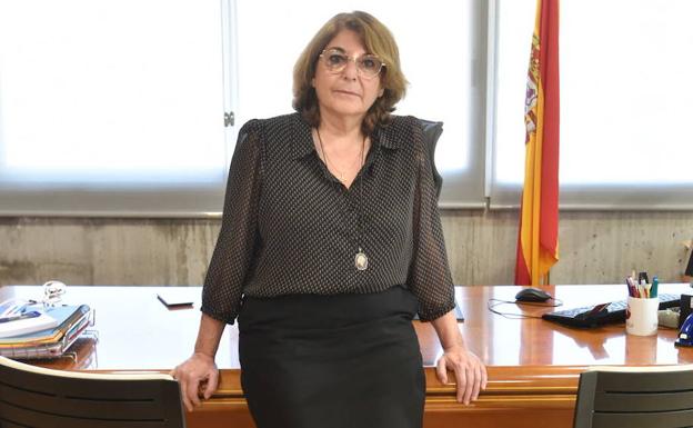 The Minister of Education, María Isabel Campuzano. 