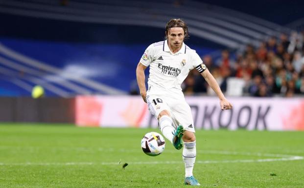 Luka Modric, during the match between Real Madrid and Sevilla. 