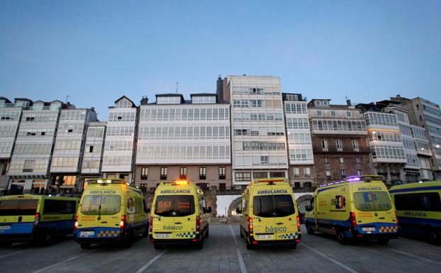 File image of several ambulances. 