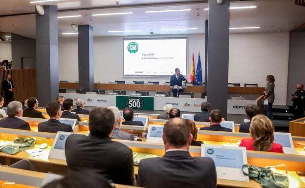 Presentation of the 2022 edition of 'CEPYME500'.
