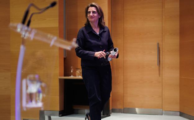 Vice President Teresa Ribera, last Monday in Madrid. 