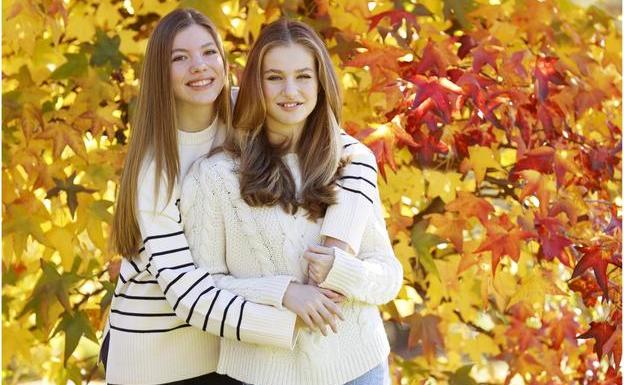 Princess Leonor and Infanta Sofía, starred this year in the Christmas greetings of the Kings